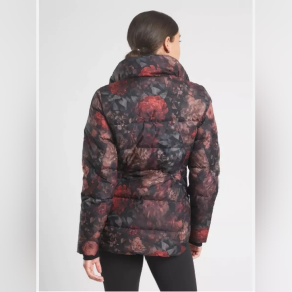 NWOT Athleta Downtown Printed Jacket Floral Antoinette Norwegian Grey Size Small - Picture 13 of 13